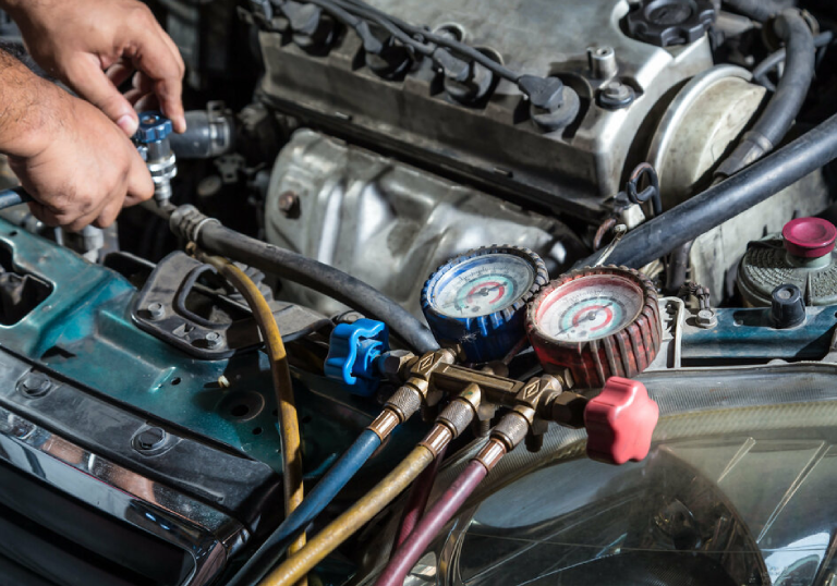 Air conditioning servicing